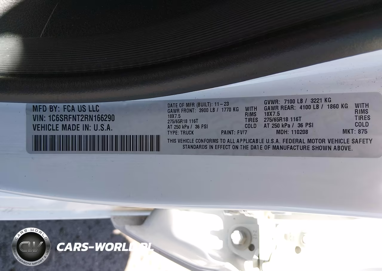 2024 Ram 1500 Tradesman 4X4 6'4 Box VIN:1C6SRFNT2RN166290 - 9