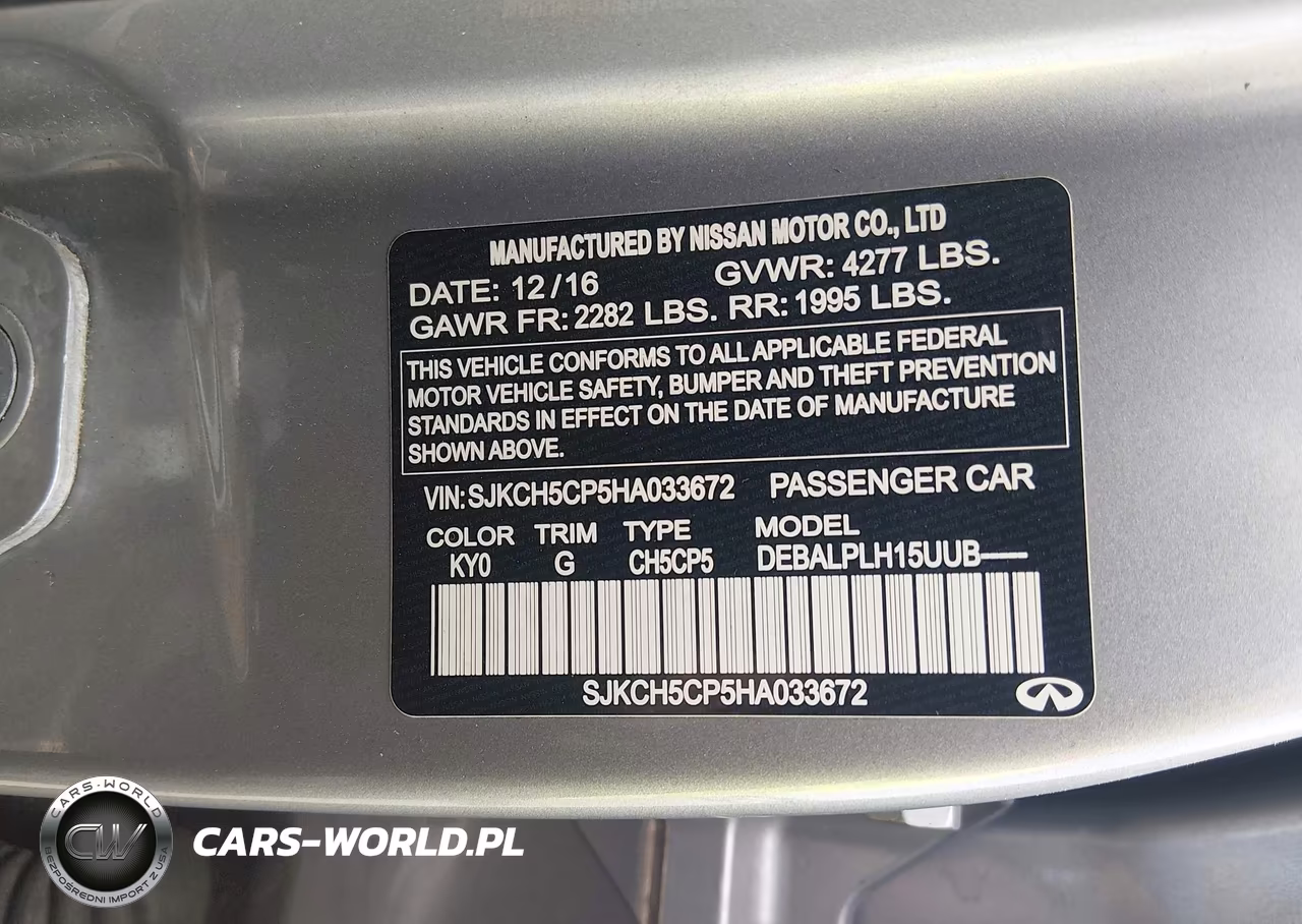 2017 Infiniti Qx30 VIN:SJKCH5CP5HA033672 - 9