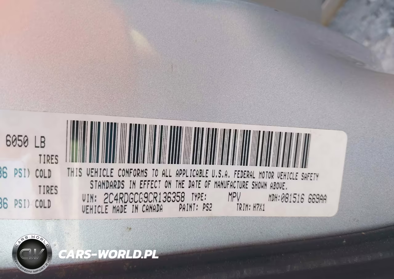 2012 Dodge Grand Caravan Sxt VIN:2C4RDGCG9CR136358 - 9