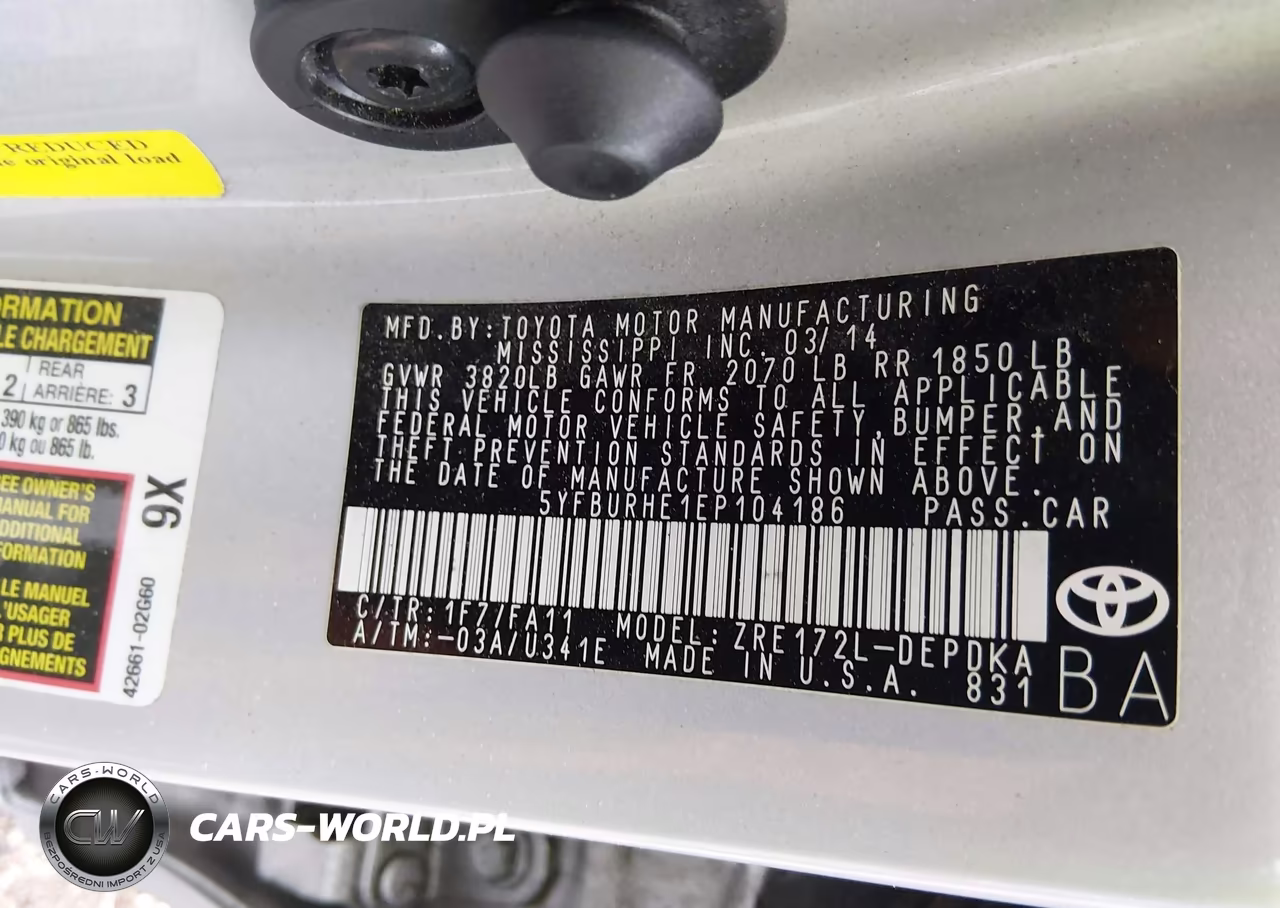2014 Toyota Corolla L VIN:5YFBURHE1EP104186 - 9
