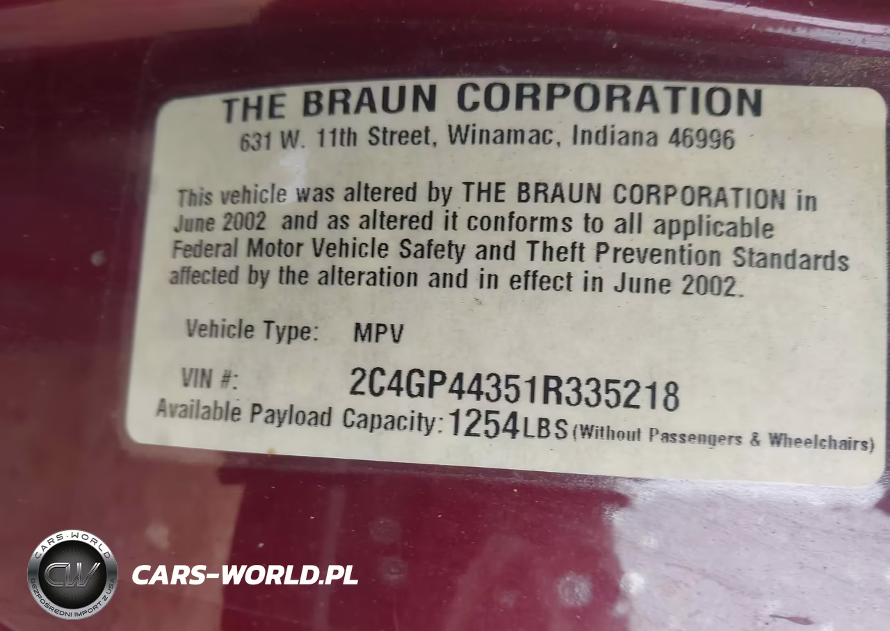 2001 Chrysler Town & Country Lx VIN:2C4GP44351R335218 - 9