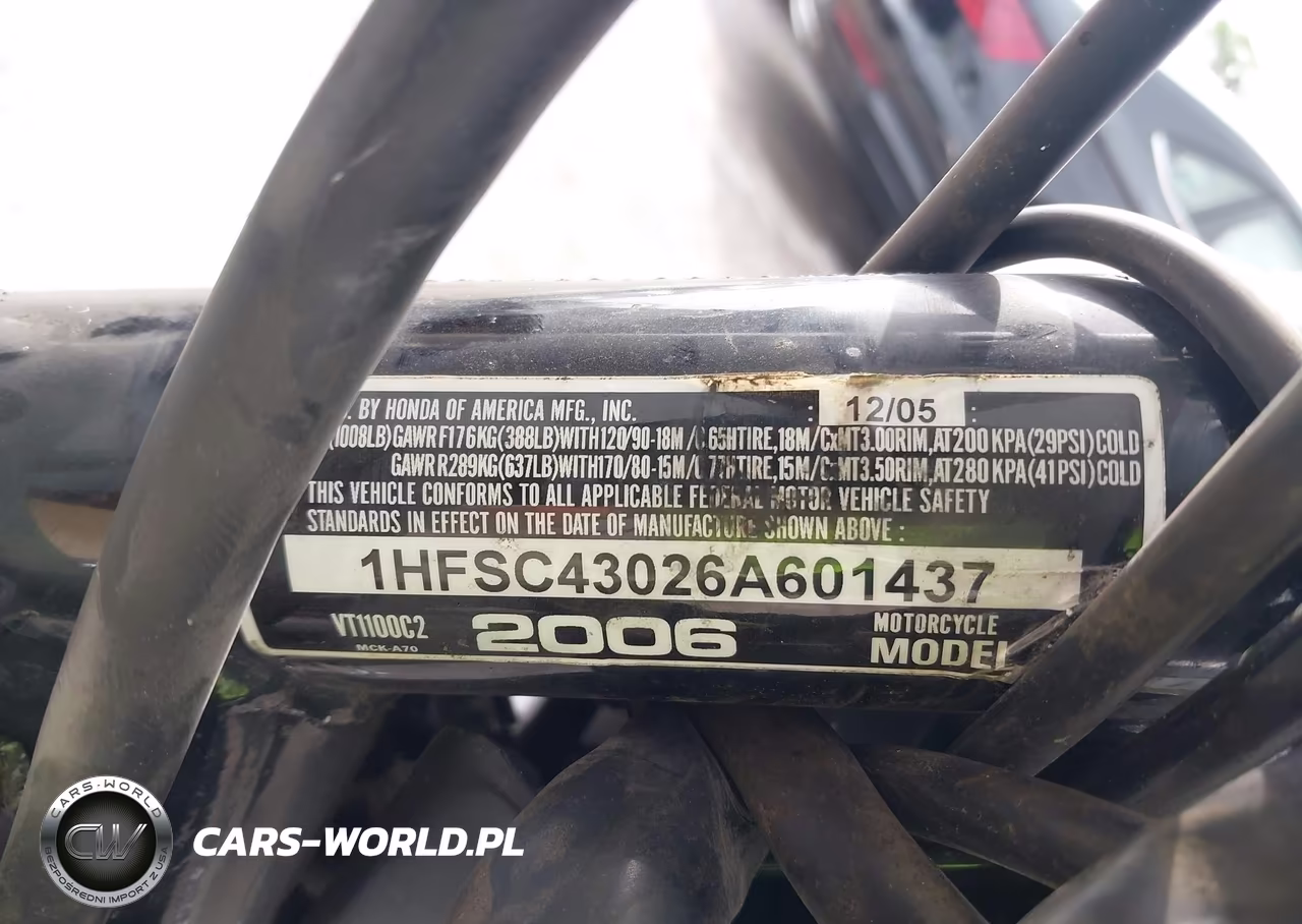 2006 Honda Vt1100 C2 VIN:1HFSC43026A601437 - 10