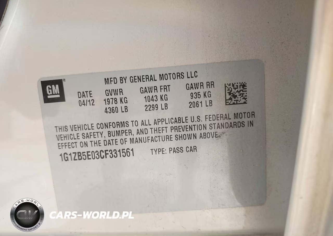 2012 Chevrolet Malibu Ls VIN:1G1ZB5E03CF331561 - 9