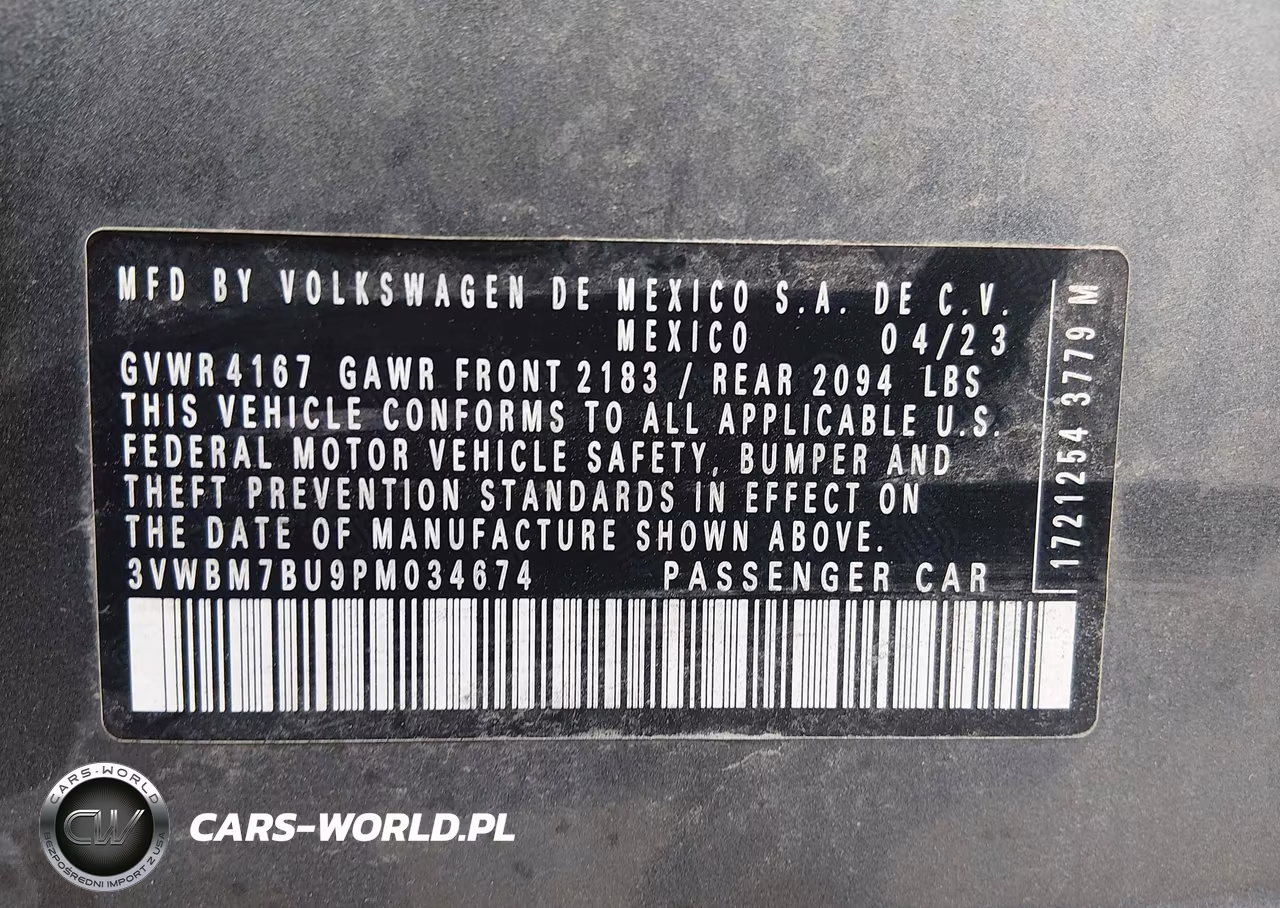 2023 Volkswagen Jetta 1.5T Sport VIN:3VWBM7BU9PM034674 - 9