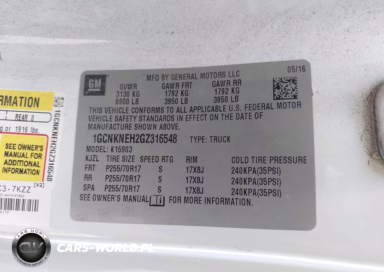 2016 Chevrolet Silverado 1500 Wt VIN:1GCNKNEH2GZ316548 - 9
