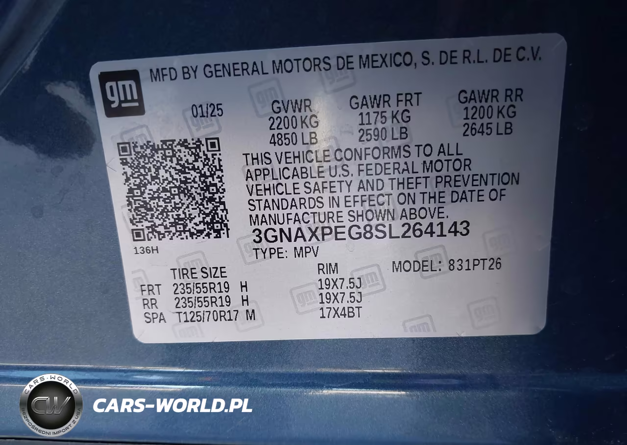 2025 Chevrolet Equinox Awd Lt VIN:3GNAXPEG8SL264143 - 9