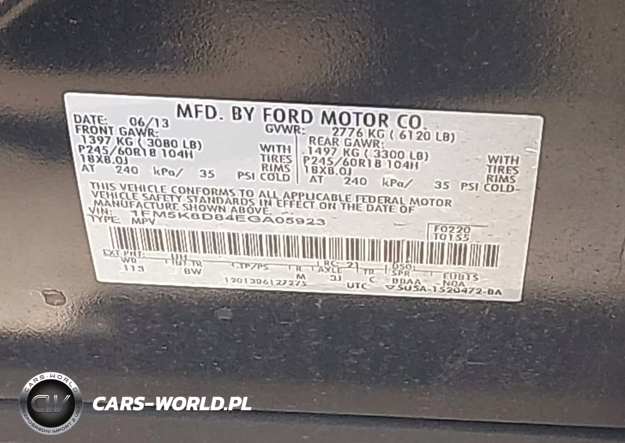 2014 Ford Explorer Xlt VIN:1FM5K8D84EGA05923 - 9