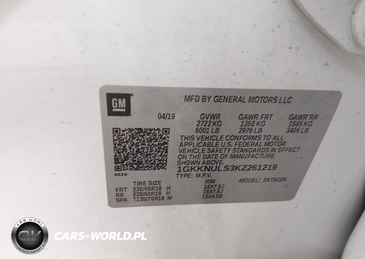 2019 GMC Acadia Slt-1 VIN:1GKKNULS3KZ261219 - 9