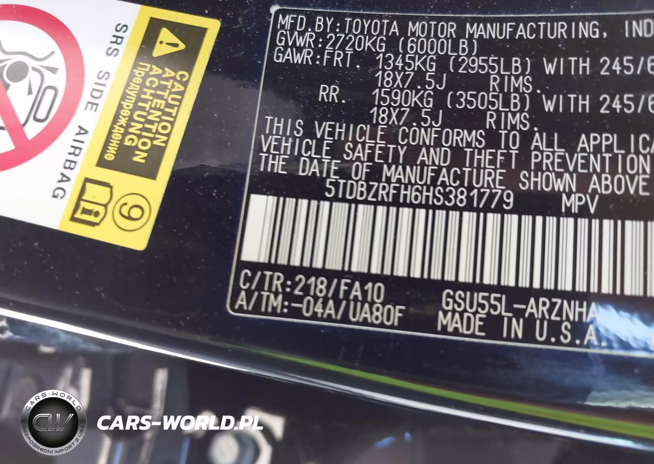 2017 Toyota Highlander Le Plus VIN:5TDBZRFH6HS381779 - 9