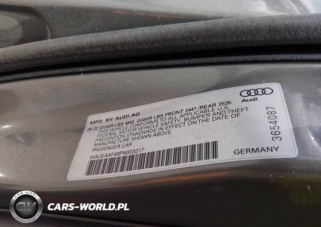 2023 Audi A4 Premium Plus 45 Tfsi S Line Quattro S Tronic VIN:WAUEAAF49PN003217 - 9