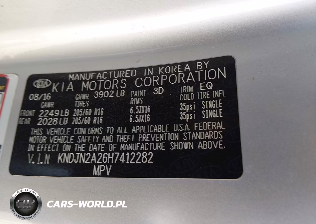 2017 Kia Soul VIN:KNDJN2A26H7412282 - 9