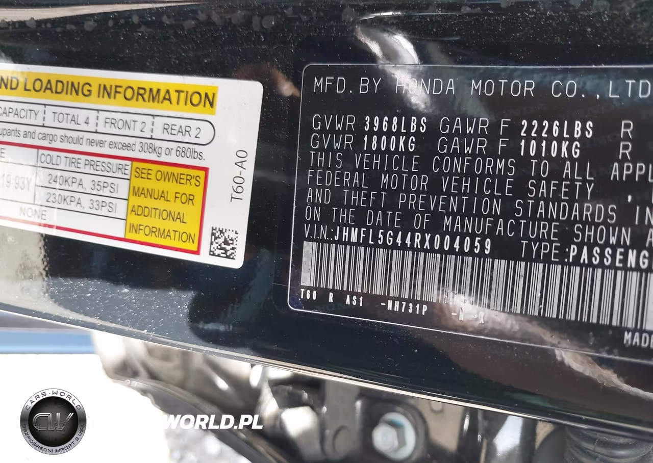 2024 Honda Civic Type R VIN:JHMFL5G44RX004059 - 9