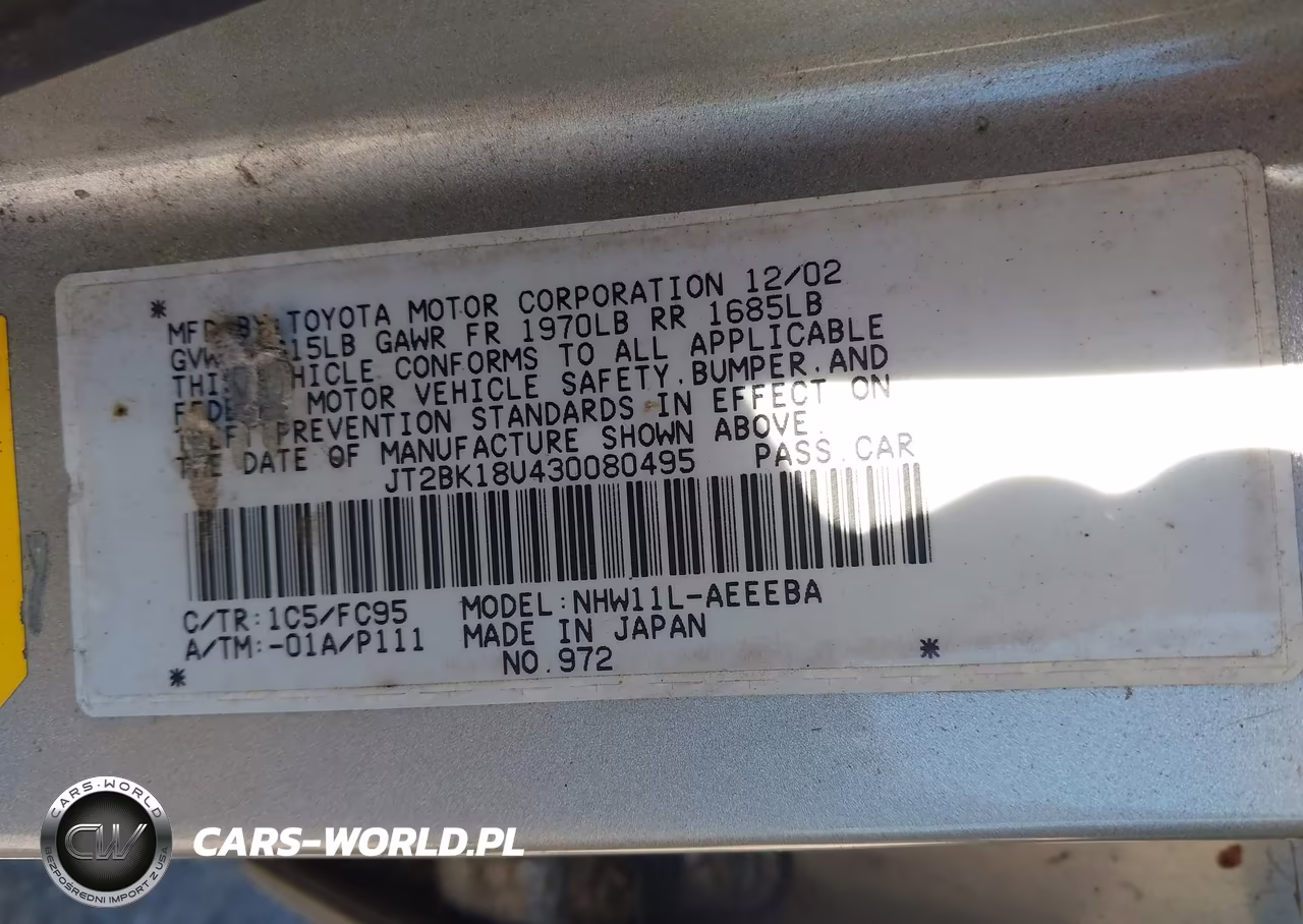 2003 Toyota Prius VIN:JT2BK18U430080495 - 9