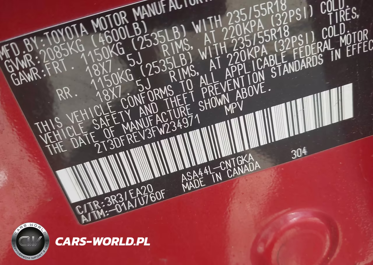 2015 Toyota Rav4 Limited VIN:2T3DFREV3FW234971 - 9