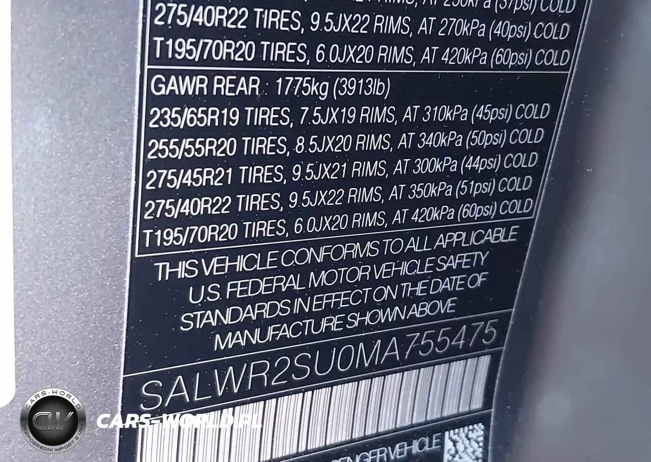 2021 Land Rover Range Rover Sport Hse Silver Edition Mhev VIN:SALWR2SU0MA755475 - 9