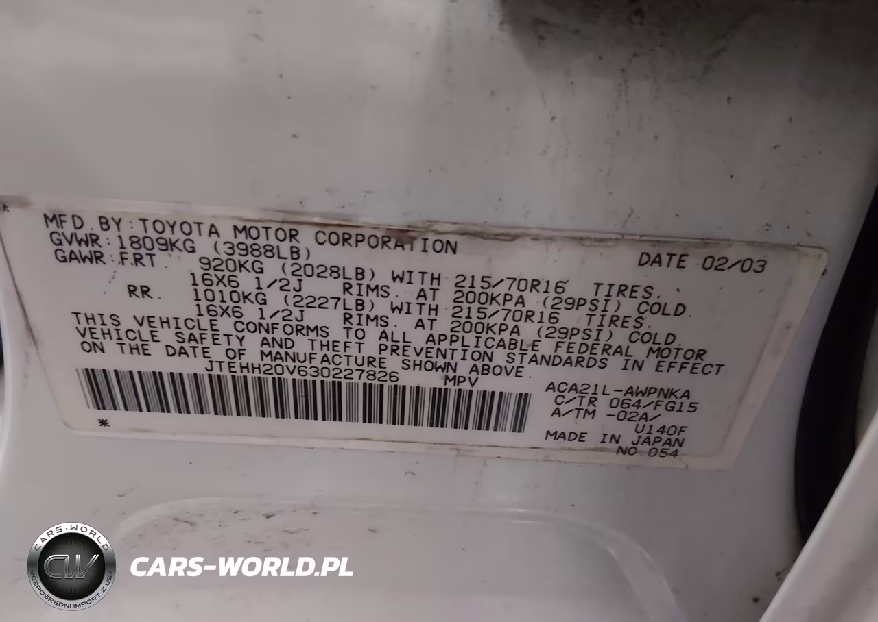 2003 Toyota Rav4 VIN:JTEHH20V630227826 - 9