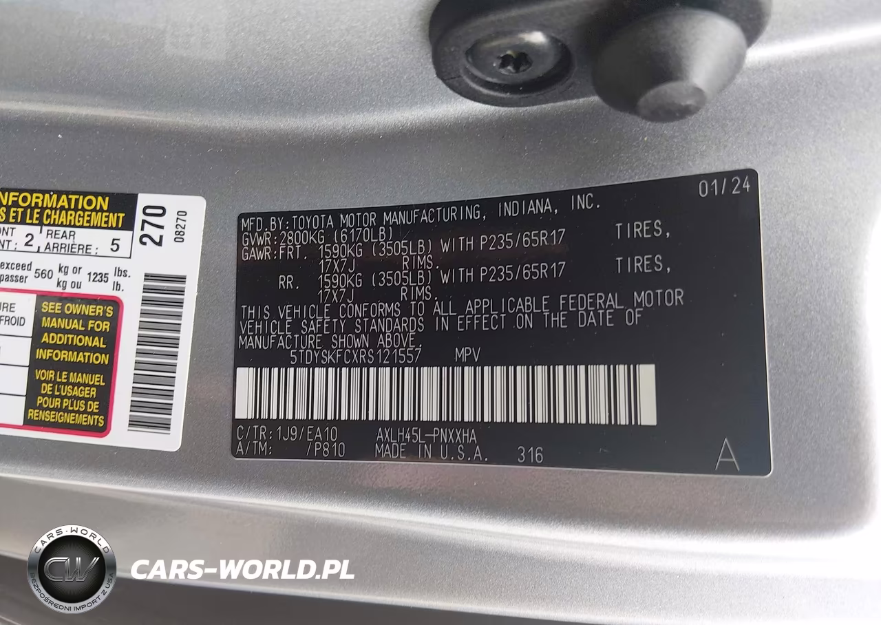2024 Toyota Sienna Xle VIN:5TDYSKFCXRS121557 - 9