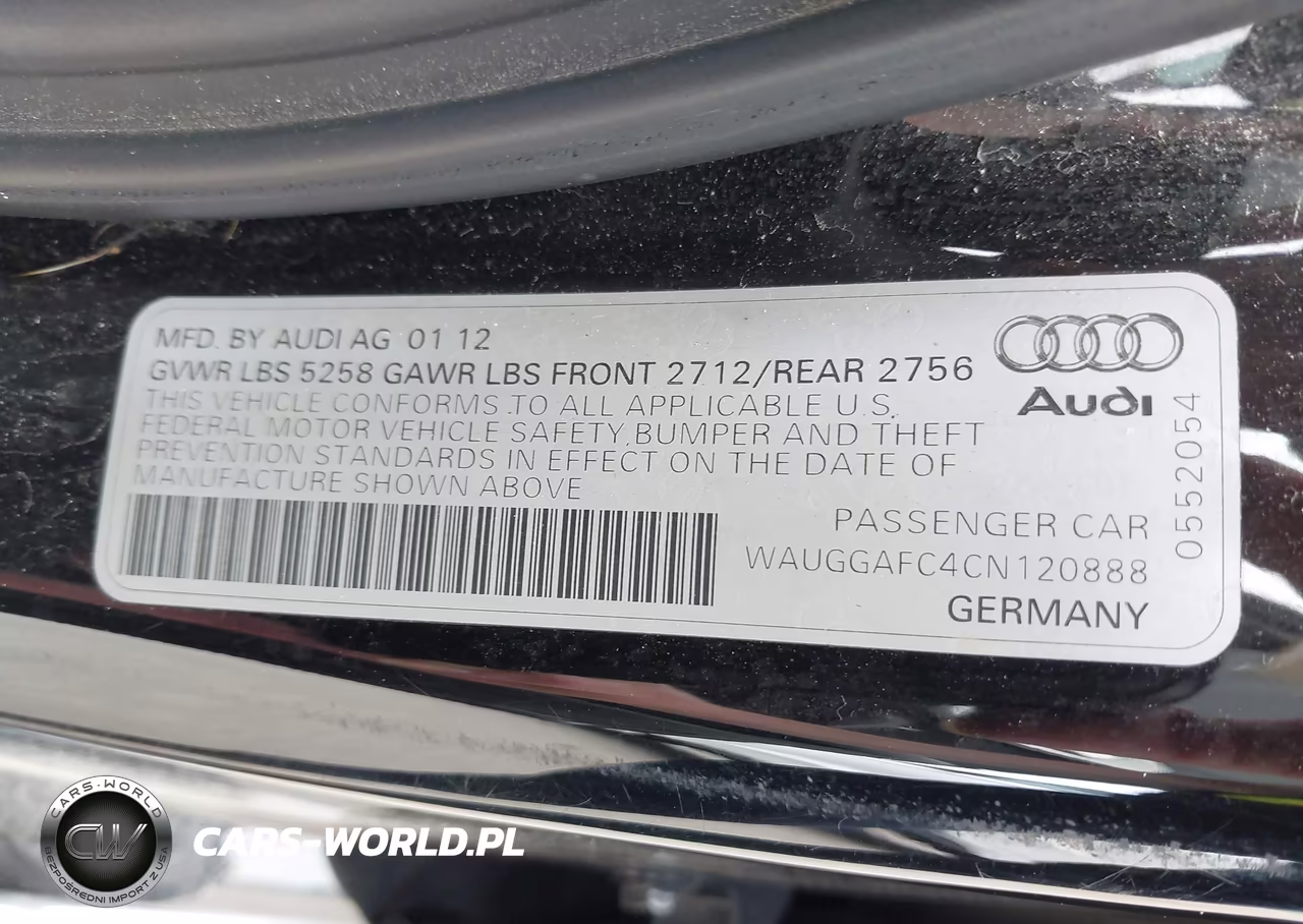 2012 Audi A6 3.0 Premium VIN:WAUGGAFC4CN120888 - 9