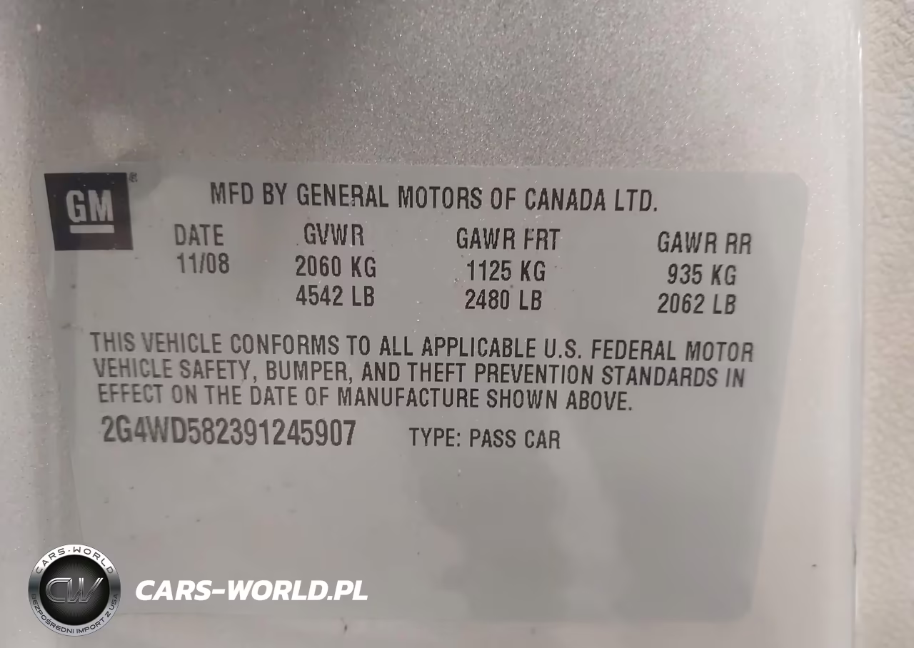 2009 Buick Lacrosse Cxl VIN:2G4WD582391245907 - 9