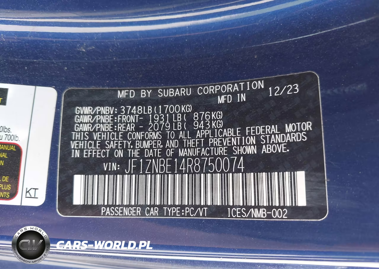 2024 Toyota Gr86 Premium VIN:JF1ZNBE14R8750074 - 9