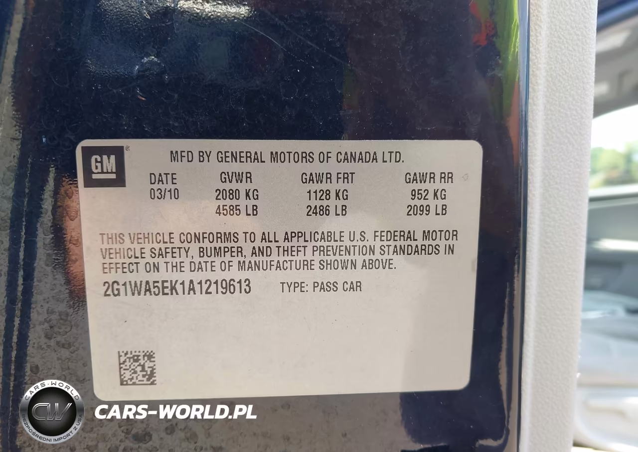 2010 Chevrolet Impala Ls VIN:2G1WA5EK1A1219613 - 9