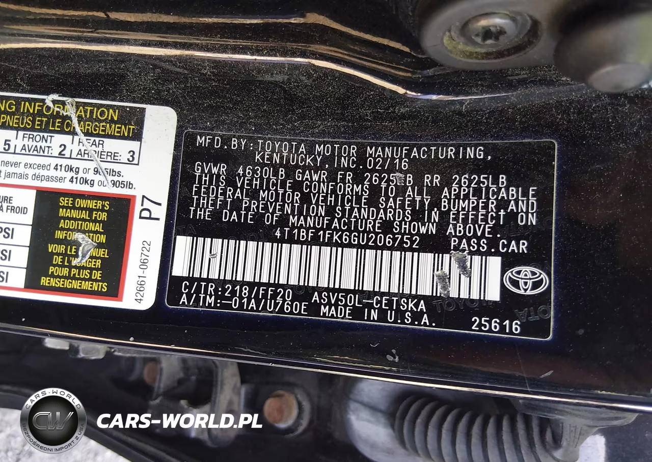2016 Toyota Camry Se VIN:4T1BF1FK6GU206752 - 9