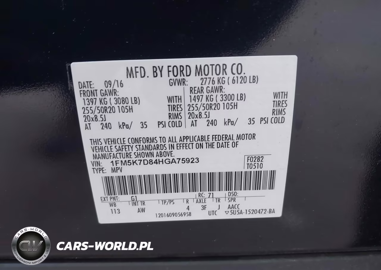 2017 Ford Explorer Xlt VIN:1FM5K7D84HGA75923 - 9