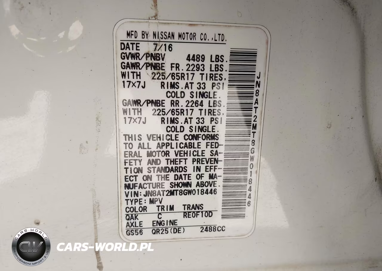 2016 Nissan Rogue S VIN:JN8AT2MT8GW018446 - 9