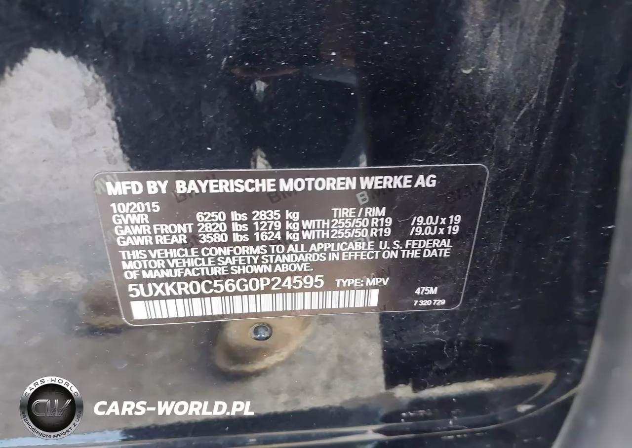 2016 BMW X5 xDrive35I VIN:5UXKR0C56G0P24595 - 9