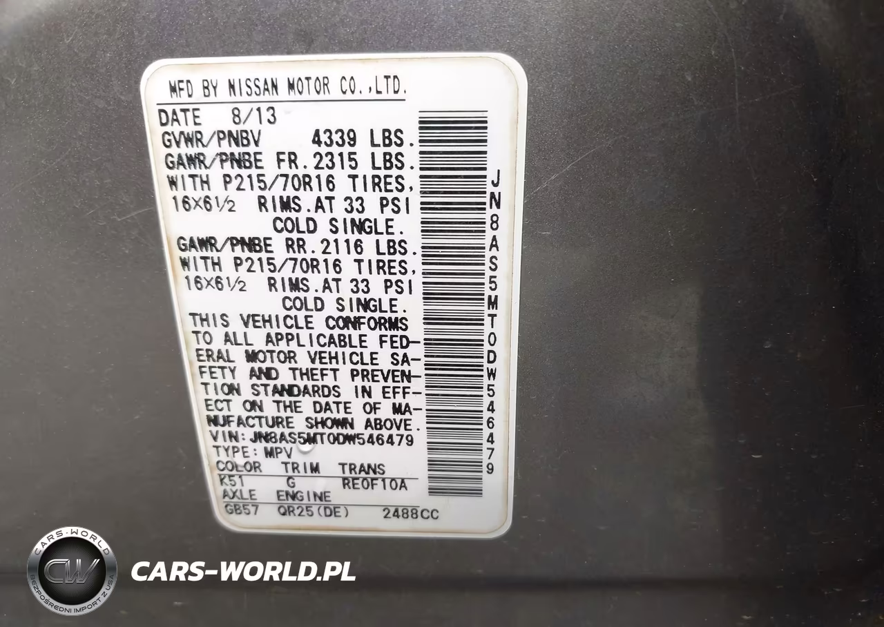 2013 Nissan Rogue S VIN:JN8AS5MT0DW546479 - 9