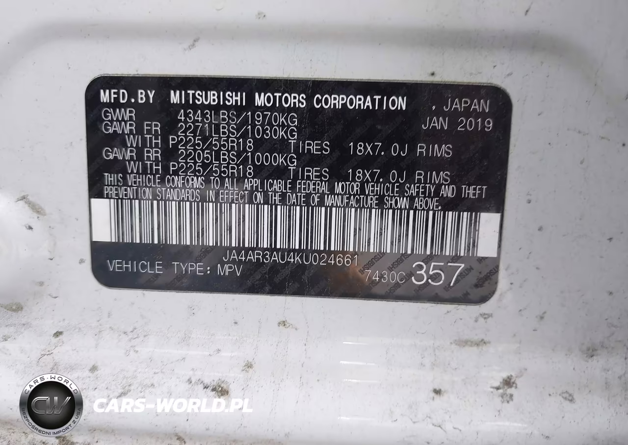 2019 Mitsubishi Outlander Sport 2.0 Le VIN:JA4AR3AU4KU024661 - 9
