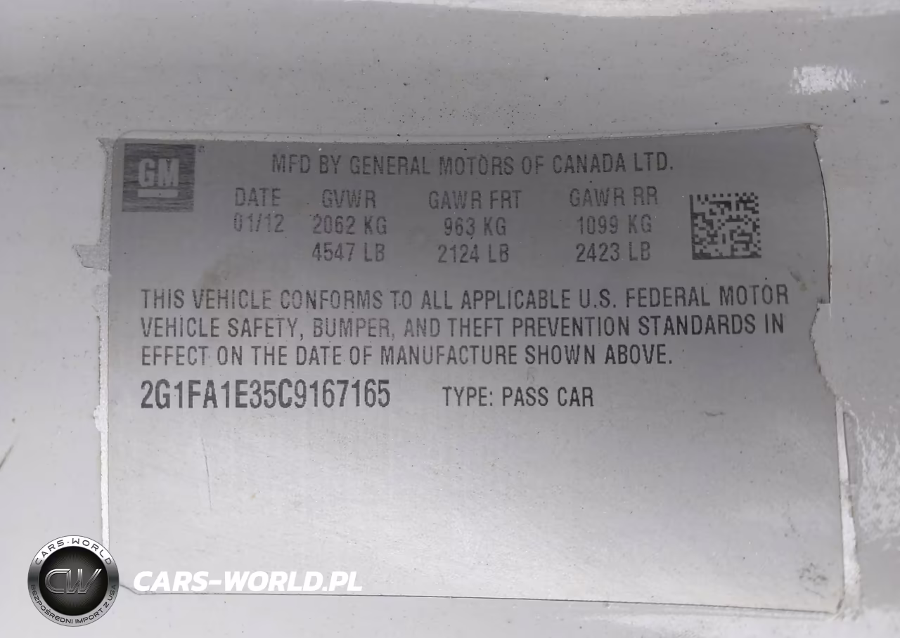 2012 Chevrolet Camaro 2Ls VIN:2G1FA1E35C9167165 - 9