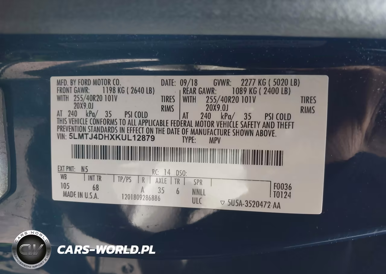 2019 Lincoln Mkc Black Label VIN:5LMTJ4DHXKUL12879 - 9