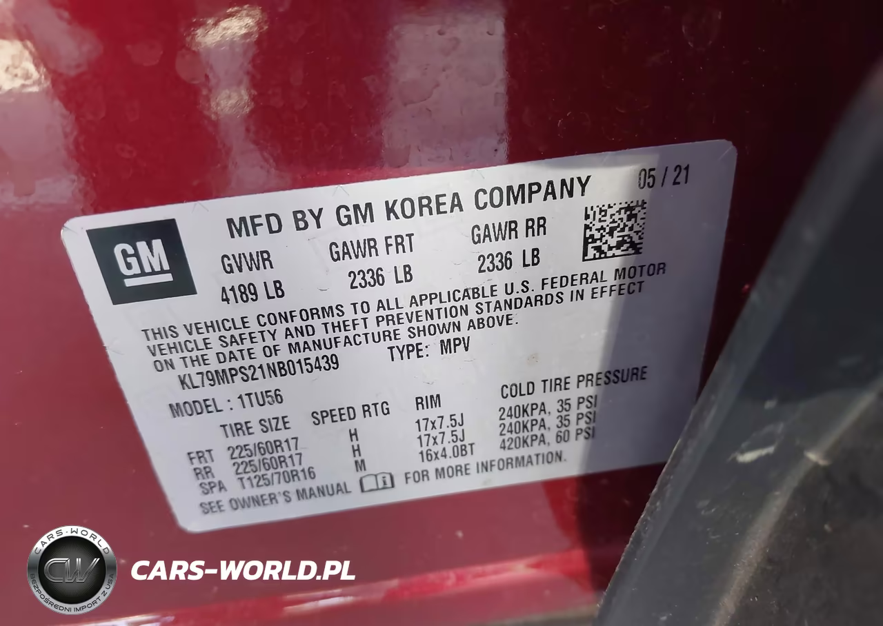 2022 Chevrolet Trailblazer Fwd Lt VIN:KL79MPS21NB015439 - 9
