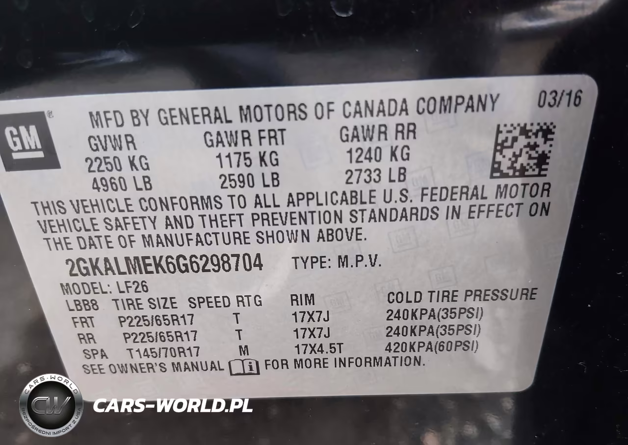 2016 GMC Terrain Sle-1 VIN:2GKALMEK6G6298704 - 9