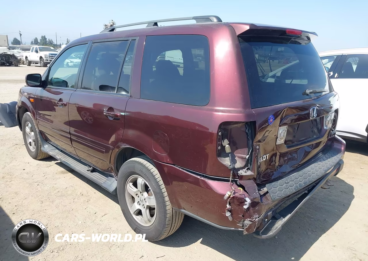 2007 Honda Pilot Ex VIN:2HKYF18427H528408 - 3