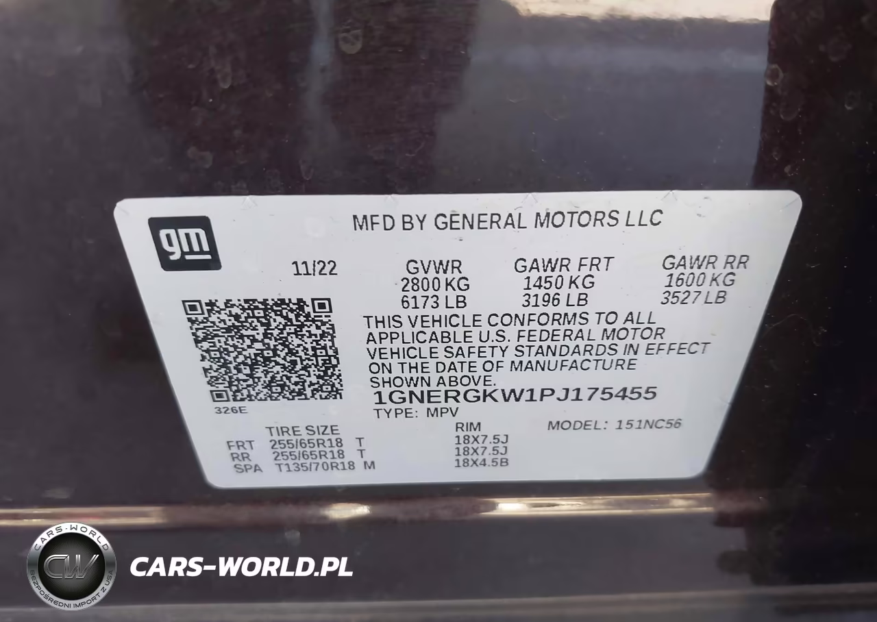 2023 Chevrolet Traverse Fwd Lt Cloth VIN:1GNERGKW1PJ175455 - 9