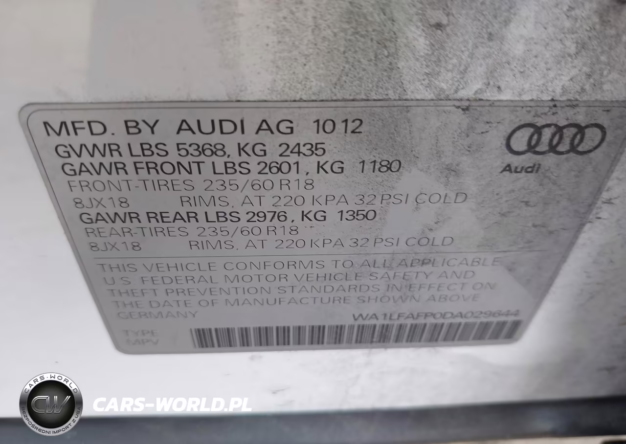 2013 Audi Q5 2.0T Premium VIN:WA1LFAFP0DA029644 - 9
