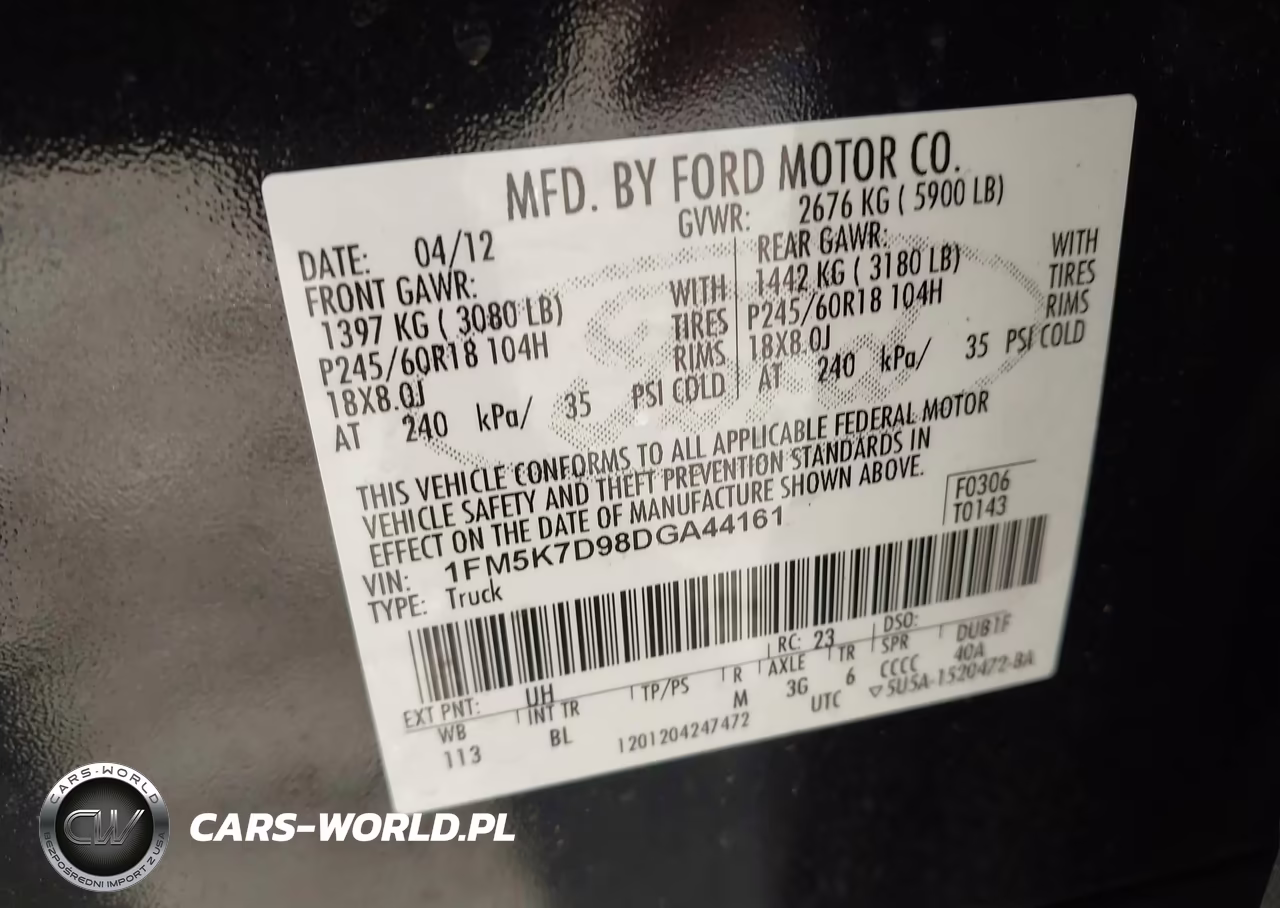 2013 Ford Explorer Xlt VIN:1FM5K7D98DGA44161 - 9