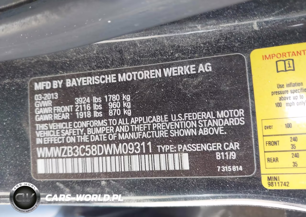 2013 Mini Countryman Cooper VIN:WMWZB3C58DWM09311 - 9