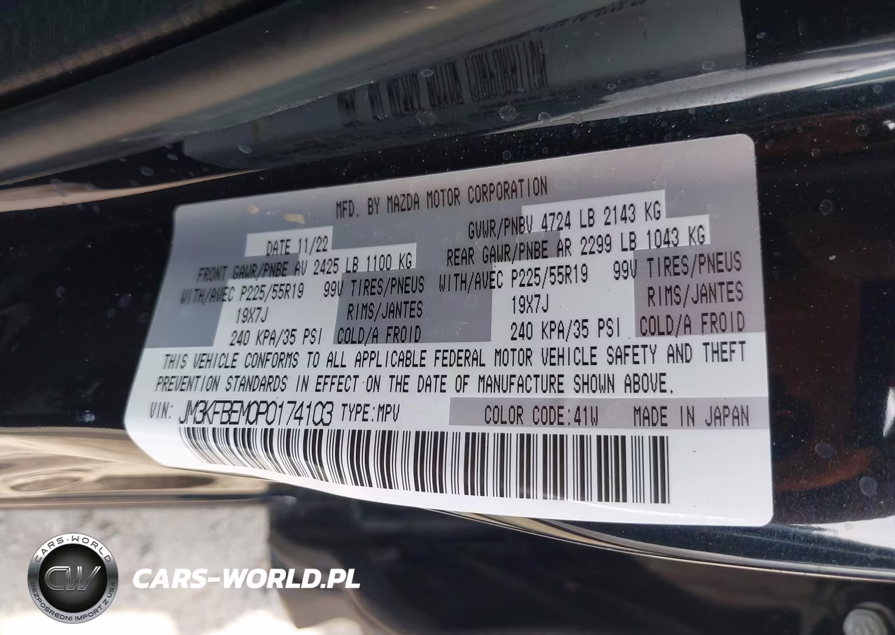 2023 Mazda Cx-5 2.5 S Premium Plus VIN:JM3KFBEM0P0174103 - 9