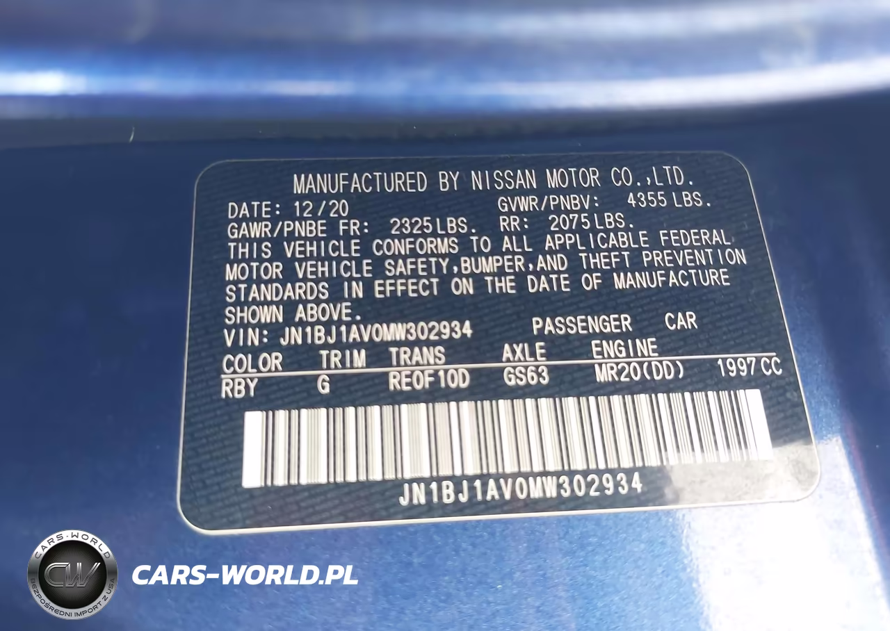 2021 Nissan Rogue Sport S Fwd Xtronic Cvt VIN:JN1BJ1AV0MW302934 - 9