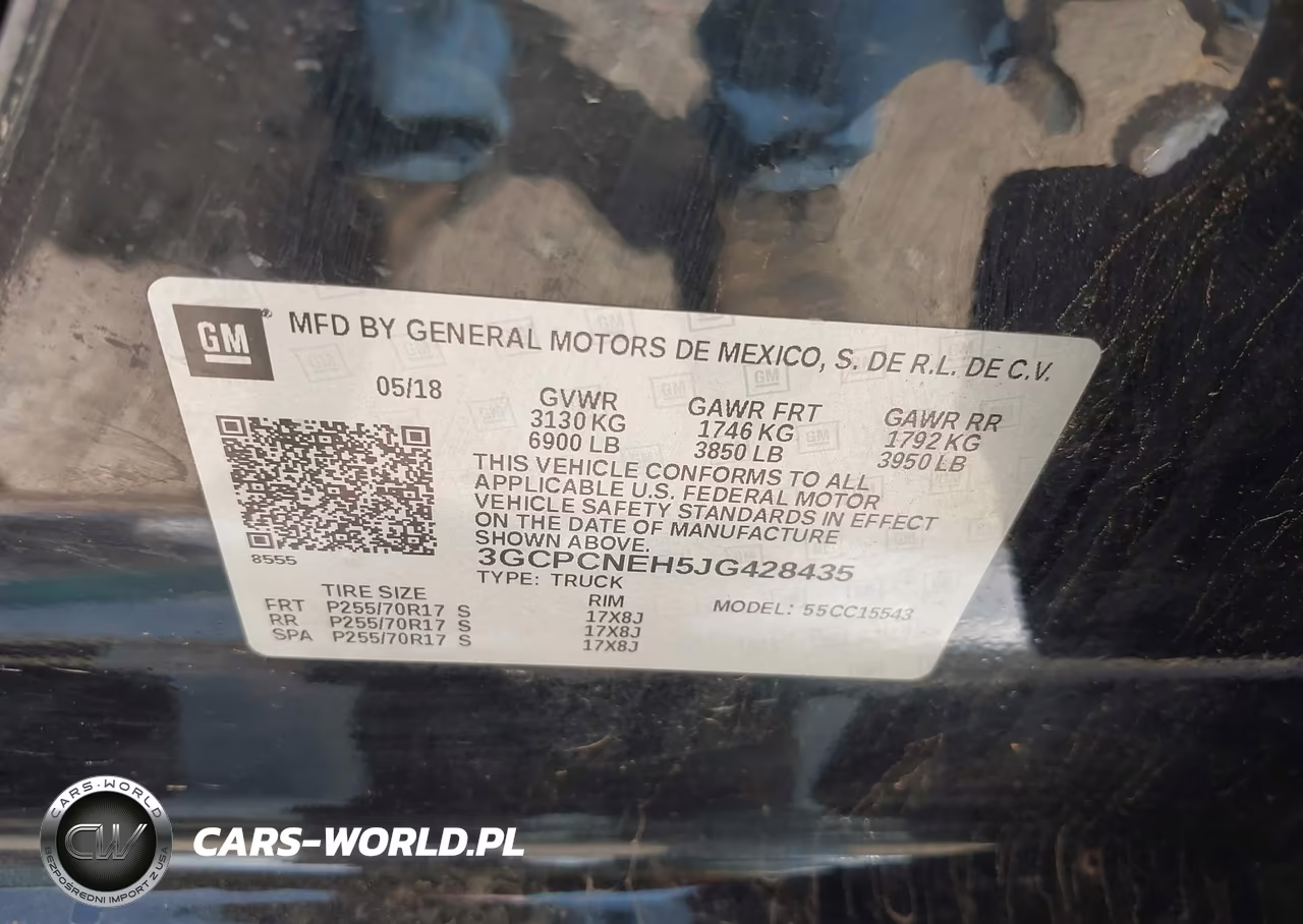 2018 Chevrolet Silverado 1500 Wt VIN:3GCPCNEH5JG428435 - 9
