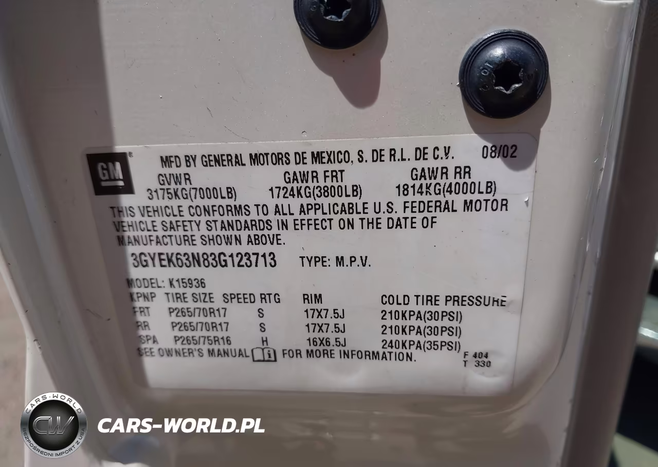 2003 Cadillac Escalade Ext Standard VIN:3GYEK63N83G123713 - 9