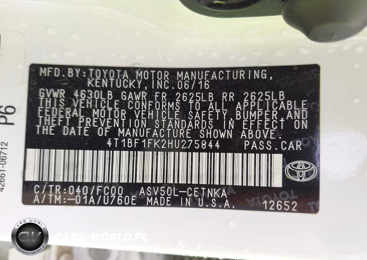2017 Toyota Camry Le VIN:4T1BF1FK4HU718222 - 9
