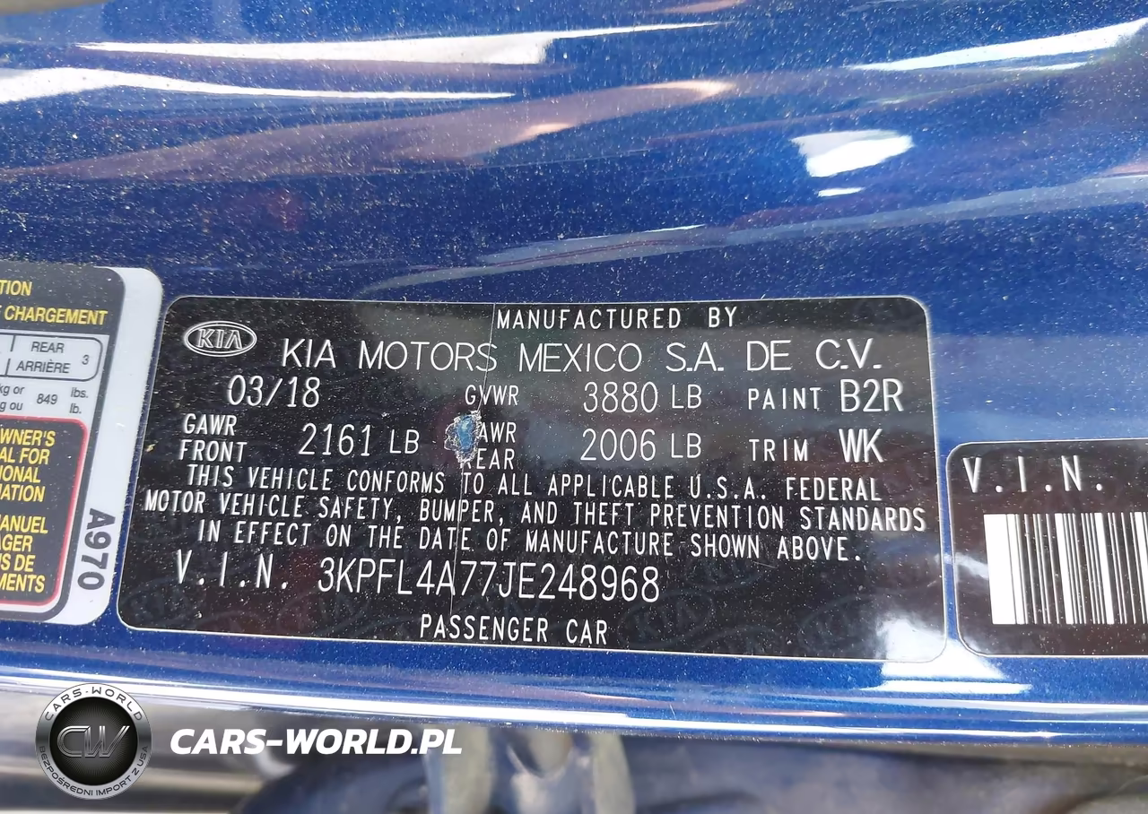 2018 Kia Forte Lx VIN:3KPFL4A77JE248968 - 9