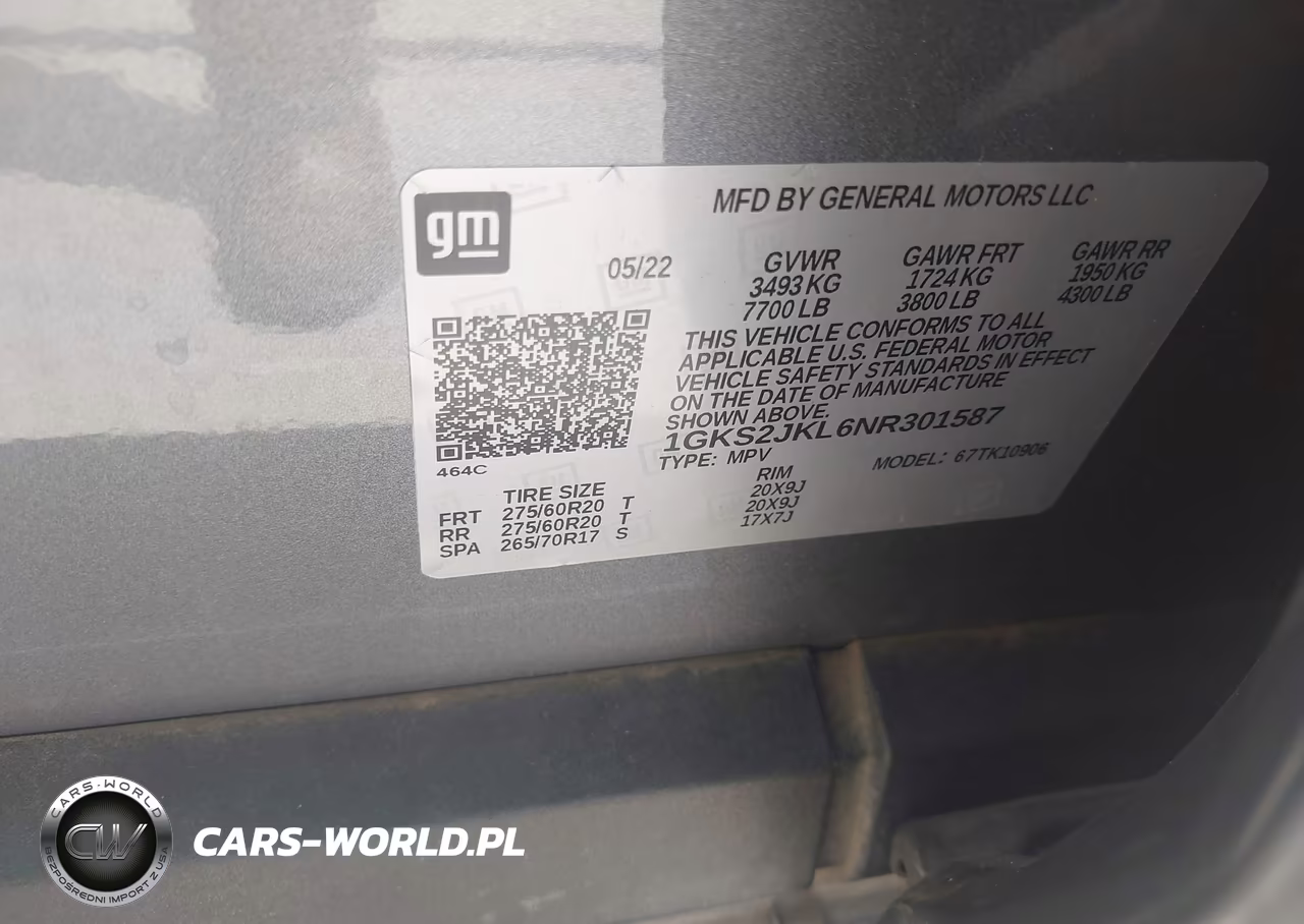 2022 GMC Yukon Xl 4Wd Denali VIN:1GKS2JKL6NR301587 - 9