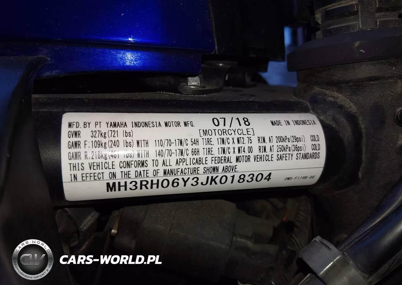 2018 Yamaha Yzfr3 VIN:MH3RH06Y3JK018304 - 10