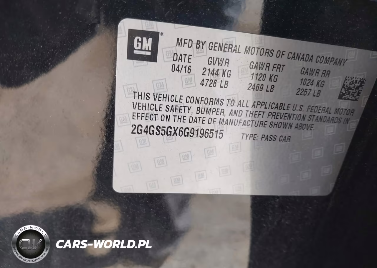 2016 Buick Regal Turbo Premium Ii VIN:2G4GS5GX6G9196515 - 9
