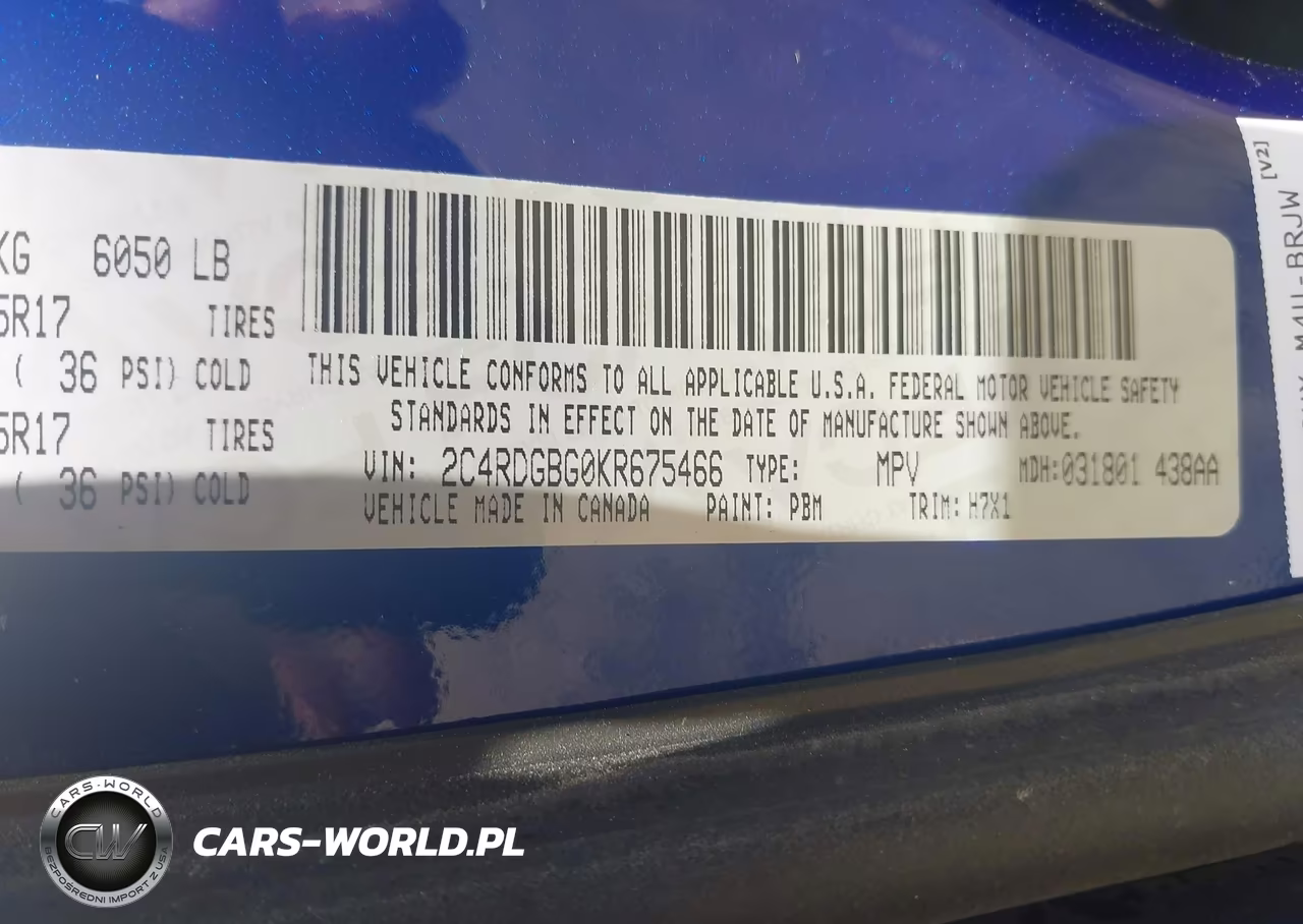 2019 Dodge Grand Caravan Se VIN:2C4RDGBG0KR675466 - 9